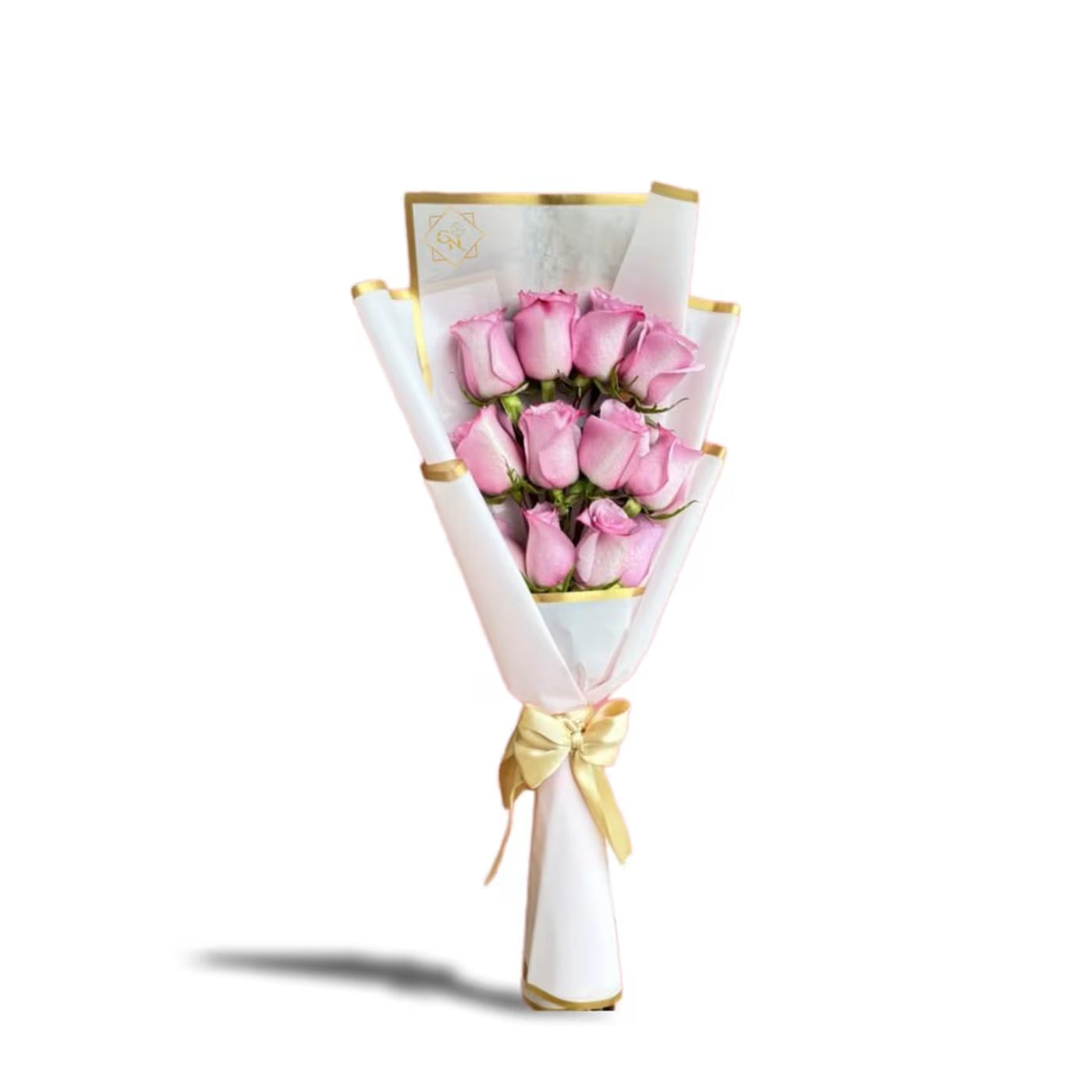 12 Pink Roses Bouquet For Mother's Day - Vicky